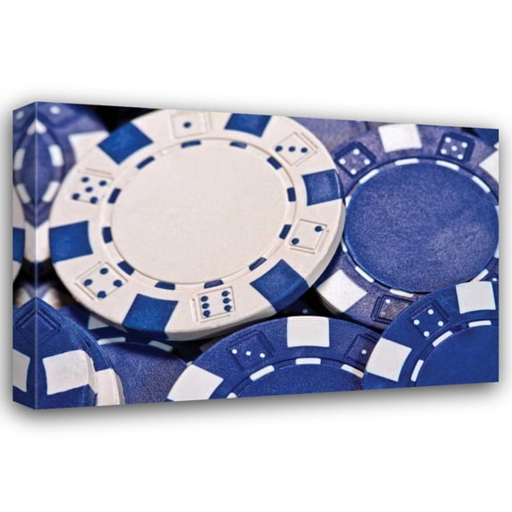 C. Thomas McNemar 44x31 Gallery Wrapped Canvas Wall Art Titled - Poker Chips II