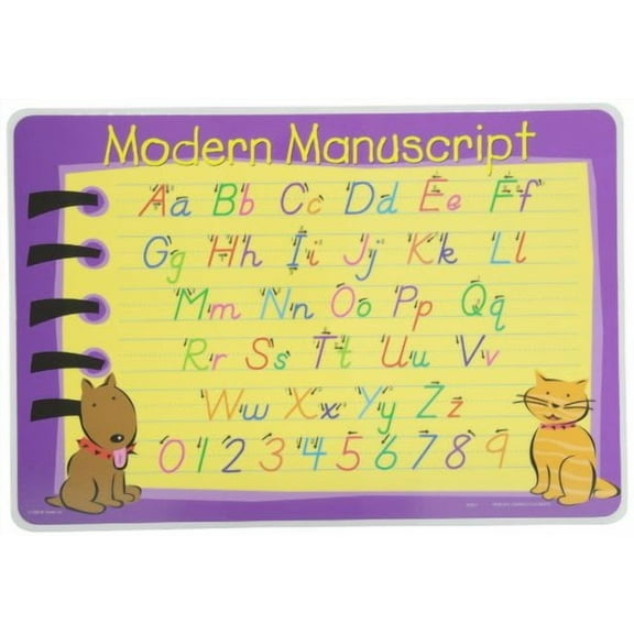 Painless Learning Modern Manuscript Placemat