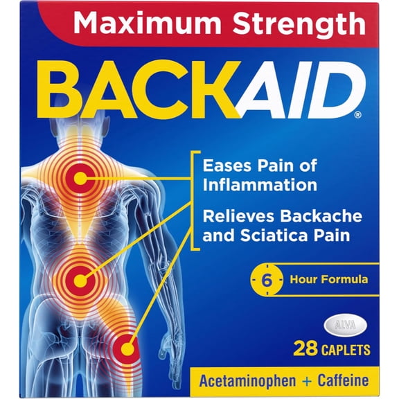 Backaid Max Maximum Strength Pain Relief -28 Caplets