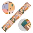 thumbnail image 5 of Yayeee Table Runner 70 inches Long Home Kitchen Dinning Party Decoration, Orange Cityscape Painting, 5 of 7