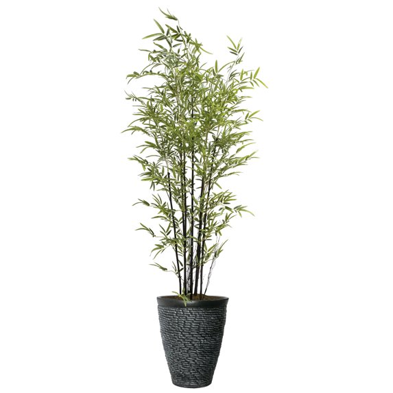 Artificial Real Touch 7.67 Feet Bamboo Tree With Planter
