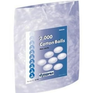 Medline Non-Sterile Cotton Balls, Large, 1 1/4, Bag Of 1,000, Case Of 2  Bags