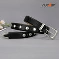 thumbnail image 6 of SUOSDEY Studded Belts for Women Punk Belts Cowgirl Leather Belt for Jeans Dress, 6 of 7