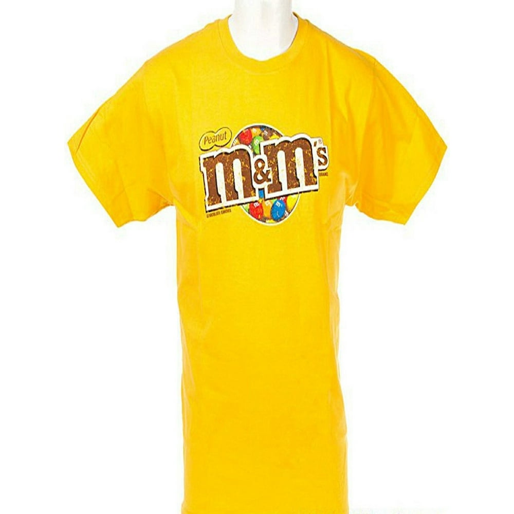 M&M'S - M&M M&M's Candy Silly Character Face T-Shirt (Peanut Yellow 2XL) - Walmart.com - Walmart.com