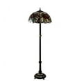 thumbnail image 5 of Meyda Tiffany 230195 Renaissance Rose 3 Light 62" Tall Buffet Floor Lamp - MultiColor, 5 of 6