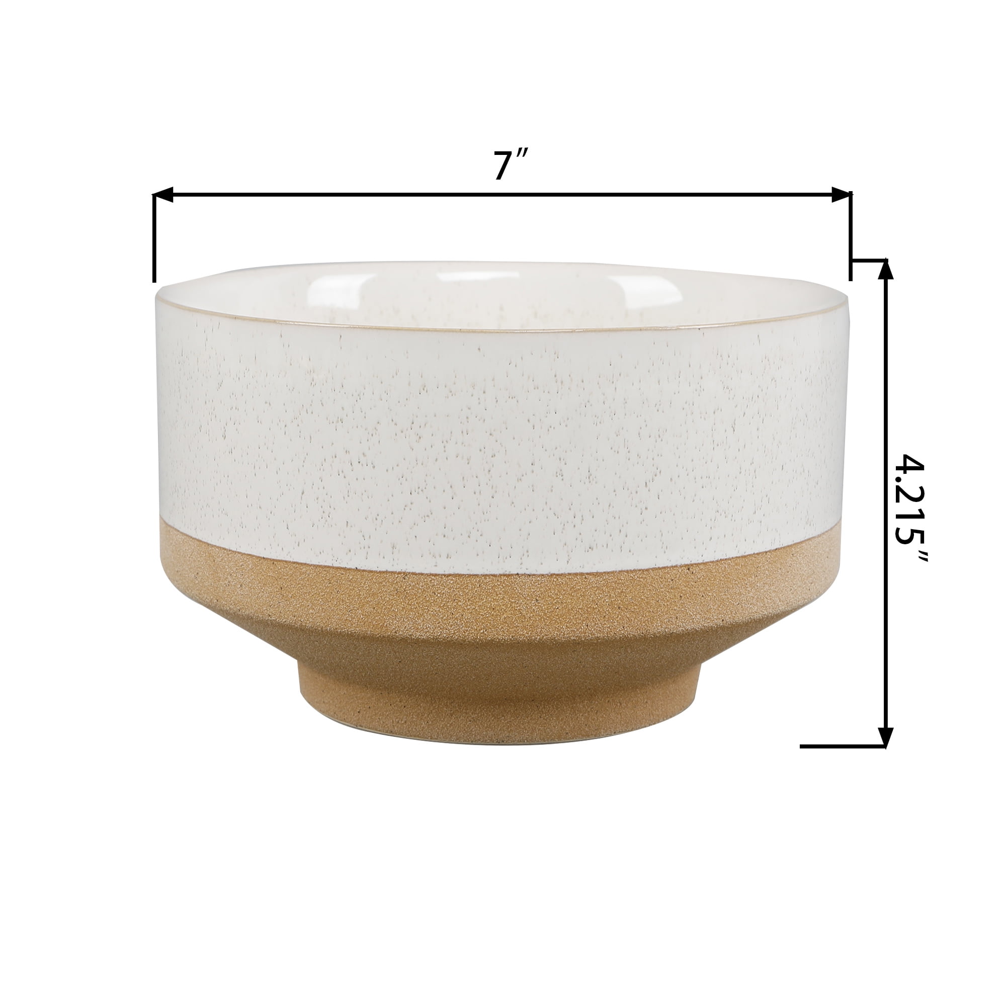 (2 pack) Better Homes & Gardens Charlotte Planter 7 IN Dia X 4.25 IN H