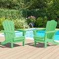 thumbnail image 5 of KINGYES Folding Adirondack Chairs Set of 2, HDPE All-Weather Folding Adirondack Chair, Fir Pit Chairs for Patio Garden Backyard Deck, Light Green, 5 of 8