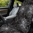 thumbnail image 4 of XYZCANDO Spiderweb with Sparkles Car Seat Towel Cover Sweatproof for Outdoor Beach, Washable Fashionable Car Cushion Seat Covers Non-Slip, 4 of 11
