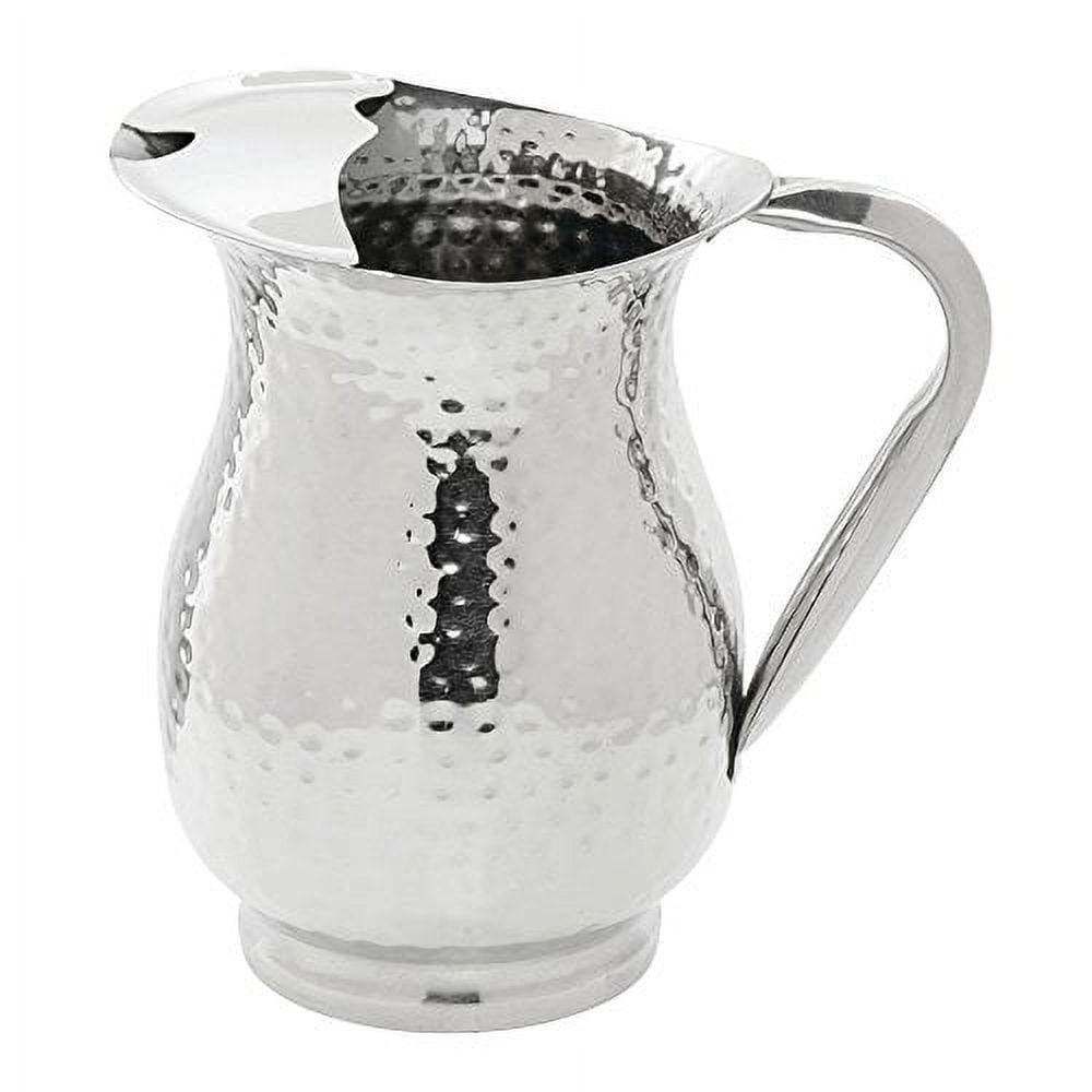 HUBERT® Stainless Steel Water Pitcher with Ice Guard 48 Ounce