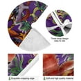 thumbnail image 3 of SKYSONIC Mardi Gras Christmas Tree Skirt Tree Skirt for Holiday Party Home Christmas Day Ornaments 48", 3 of 6