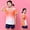 Orange, variant on YHAJDS Kids Sport Set Breathable Short Sleeve Crewneck Jersey with Pull on Shorts Training Wear