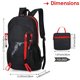 thumbnail image 2 of Nueva mochila de viaje plegable impermeable portátil de gran capacidad Montañismo al aire libre, 2 of 5
