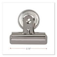 thumbnail image 4 of Universal Bulldog Magnetic Clips, Medium, Nickel, 12/Pack, 4 of 9
