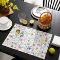 thumbnail image 3 of Pink Spring Floral Placemats Set of 4, Elegant Pastoral Flowers Butterfly Placemats for Dining Table, Place Mats for Kitchen Tabletop, Waterproof Wipeable Dining Table Mats Set, 3 of 9
