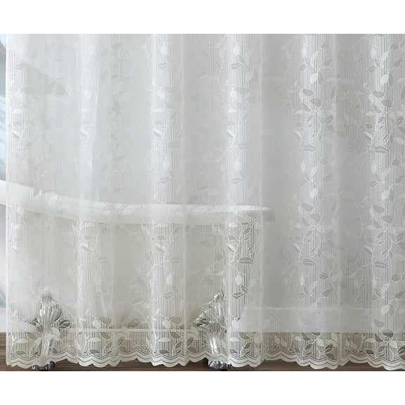 Warm Home Designs 72" W x 72" L Ivory Lace Shower Curtain. GR Ivory 72
