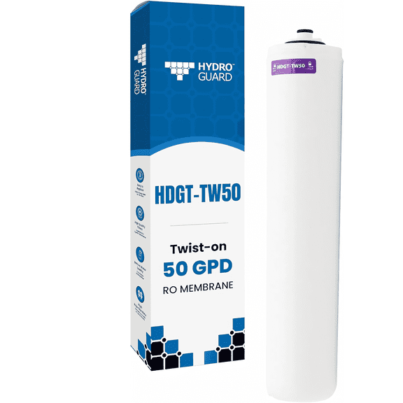 Hydro Guard Hdgt-TW50 Reverse Osmosis Membrane, 50 Gpd, Thin Film Composite, Stage 3, for Hdgt-45 RO Water Filtration Systems