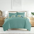 thumbnail image 3 of Noble Linens Teal Boho Flower Reversible 2-Piece Duvet Cover Set, Twin/Twin XL, 3 of 10