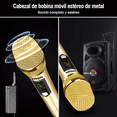 thumbnail image 4 of Micrófono Inalámbrico Profesional Karaoke Kit 2pcs Color Oro, 4 of 5