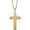 Stainless Steel Brushed Polished & Textured Yellow Ip, variant on Stainless Steel Polished Black Ip-Plated Cross 22In Necklace (22 X 32.24) Made In China -Jewelry By Sweet Pea