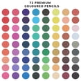 thumbnail image 6 of 72 Oil Based Colored Pencils Set, 72 pcs Premium Color Pencils, Vibrant Colors, Break-Resistant Core, Organized in Presentation Tin Case, 6 of 7