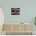 thumbnail image 2 of Stupell Boat Harbor Sunset Photography Landscape Photography Black Floater Framed Art Print Wall Art, 2 of 6