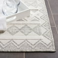 thumbnail image 3 of SAFAVIEH Cabana Ethan Geometric Indoor/Outdoor Area Rug, Grey/Ivory, 6'5" x 6'5" Square, 3 of 11