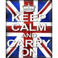 thumbnail image 3 of CafePress - Keep Calm & Carry On Union Jack Women's Light Paja - Women's Short Sleeve Print T-Shirt and Pants Light Cotton Pajama Set, 3 of 7