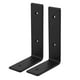 thumbnail image 5 of Soportes para estantes de almacenamiento en forma de L, soporte para colgar en la pared de hierro de metal rústico con tornillos, 19,5x4x15 cm 2 uds. sidaley HA002234-01B, 5 of 7
