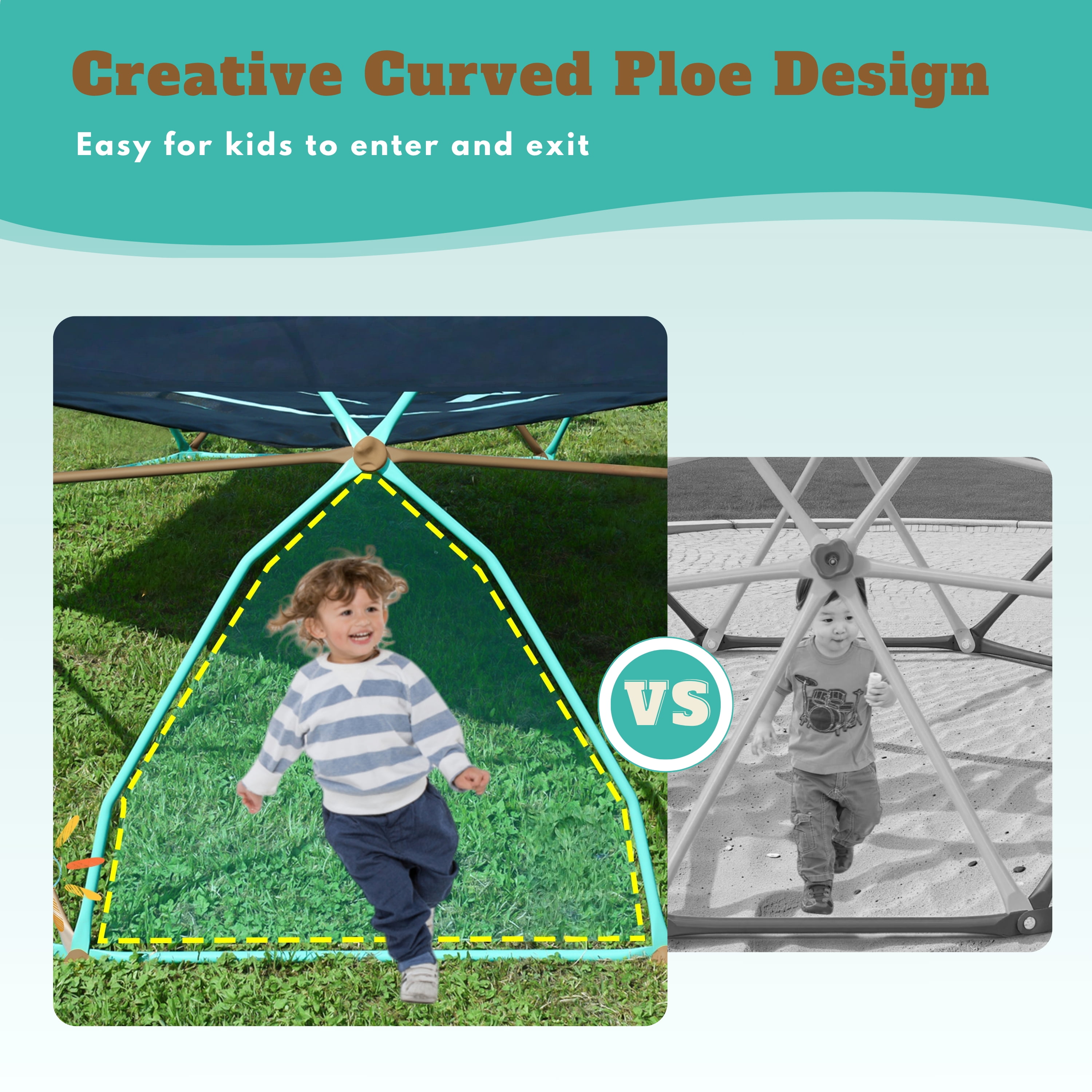 EUROCO 12FT Climbing Dome, Kids Jungle Gym Dome Climber, Outdoor Playground Climber Toddler Playset