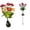 Hot Pink, variant on Solar LED Flame Effect Garden Stake Light for Outdoor For Patio and Pathway, Plastic Construction for Use in Various Weather Conditions