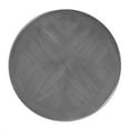 thumbnail image 4 of Beaumont Lane Lampe de Table Ronde Traditionnelle Moderne en Bois, Fini Gris, 4 of 9