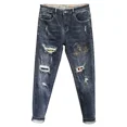 thumbnail image 5 of Pantalones vaqueros acampanados con diamantes de imitación para hombre, pantalones vaqueros de pierna ancha con corte acampanado para hombre, tendencia clásica 2024, casuales, elegantes, económicos, t, 5 of 5
