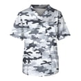 thumbnail image 2 of Yiaimeir Men's Casual T-Shirt Short-Sleeved V-Neck Printed Front Pocket Top, 2 of 5