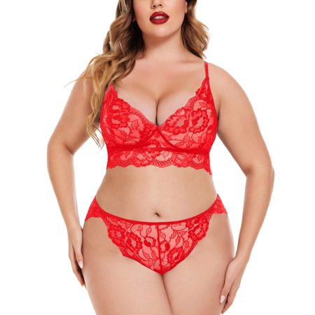 

Lingerie For Women Sexy Naughty Sexy Plus Size Lingerie Lace Bodysuit Exotic Teddy Lingerie Strappy Bra And Panty With Choker