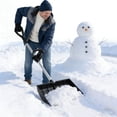 thumbnail image 4 of Heavy Duty Outdoor Snow Shovel with Assist Handle Plastic Snow Ice Removal Shovels for Driveway Sidewalk Garden Garage 47in, 4 of 6