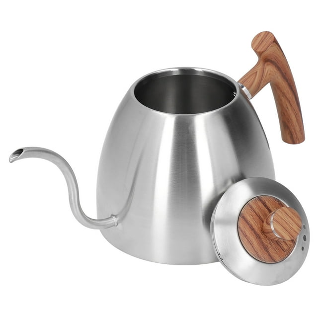 Fyearfly Gooseneck Pour Over Coffee Kettle, Pour Over Kettle 800ml Durable Rustproof Stainless Steel Bakelite Handle Gooseneck Spout Coffee Kettle for Office Home Travel Camping