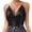 Black, variant on Beach Vacation Clothes for Women Concealment Top Women Top Bodysuit for Tube Compression Packs Camisole with Padded Shelf Bra High Neck Camisole with Lace Trim Bodysuit Clothes Shirts Wo Silver M