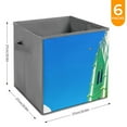 thumbnail image 6 of Collapsible Oxford Fabric Storage Cubes with Handles, Large Mid Foldable Oxford Cloth Bins Set of 2/6, Closet Organizers for Shelves Clothes Home Kitchen Toy - St. Patrick's Cathedral, 6 of 7