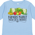 thumbnail image 4 of Inktastic Farmers Market Fresh Local Produce Boys or Girls Long Sleeve Toddler T-Shirt, 4 of 5