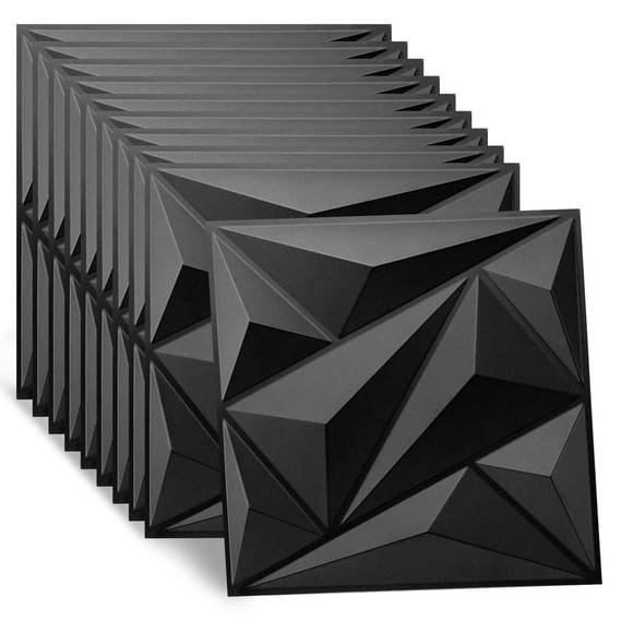 Paneles Decorativos 3D para Pared,30Piezas 30x30cm Paneles para pared con Diseño de Diamante,Tapiz para Pared Decorativo de PVC para Sala de Estar,Vestíbulo,Dormitorio,Hotel,Impe