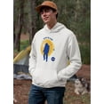 thumbnail image 2 of NASA Nasa Beyond Stars Astronaut Hoodie Men -NASA Designs, Male 3X-Large, 2 of 4