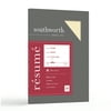 Southworth 100% Cotton Resume Paper, 8.5"x11", 24 lb, Ivory Color, 100 Sheets, High Quality