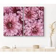 thumbnail image 1 of PixonSign Canvas Print Wall Art Set Extreme View of Pink Dahlias Botanical Bouquet Photography Realism Romantics Portrait Colorful Multicolor Ultra for Living Room, Bedroom, Office - 16"x24"x2, 1 of 5