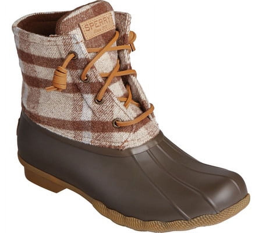 Women s Sperry Top Sider Saltwater Plaid Wool Duck Boot Walmart