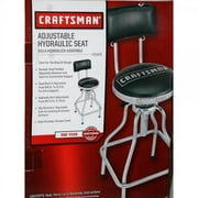 Craftsman Adjustable Hydraulic Seat Stool, Black