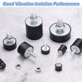 thumbnail image 4 of Uxcell M10 Thread Rubber Mounts, Vibration Isolators, Cylindrical Shock Absorber with Studs 50 x 25mm with Non-Slip Nuts, 4 of 6