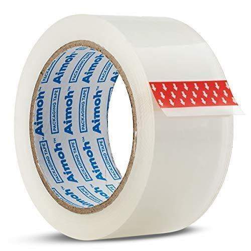 2 Inch x 55 Yards Tag-A-Room Packaging Tape 6 Clear Packing Tape Rolls Moving Supplies