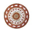 thumbnail image 2 of Wall hangs,Wall Basket Decor Boho Wall Hanging Decor Rattan Wall Decor Flat Round Wicker Woven Macrame Tapestry Wall Basket Serving Tray Art Handmade Set For Room Bedroom Living Room, 2 of 6