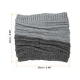 thumbnail image 2 of Unique Bargains Cache-Cou d'Hiver, Cache-Cou Tricoté pour Homme, Gris Pâle et Gris Foncé, 2 of 7