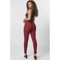 thumbnail image 4 of YMI Women's Hyperstretch Mid-Rise Skinny Jeans - Dark Wine - Medium, 4 of 4